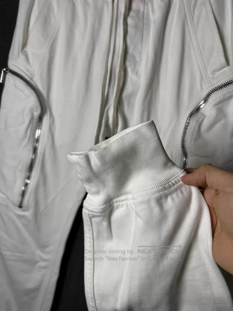 Rick Owens Rick Owens Pure White Workwear Zip Pocket Bomb Leggings Size US 32 / EU 48 - 3 Thumbnail