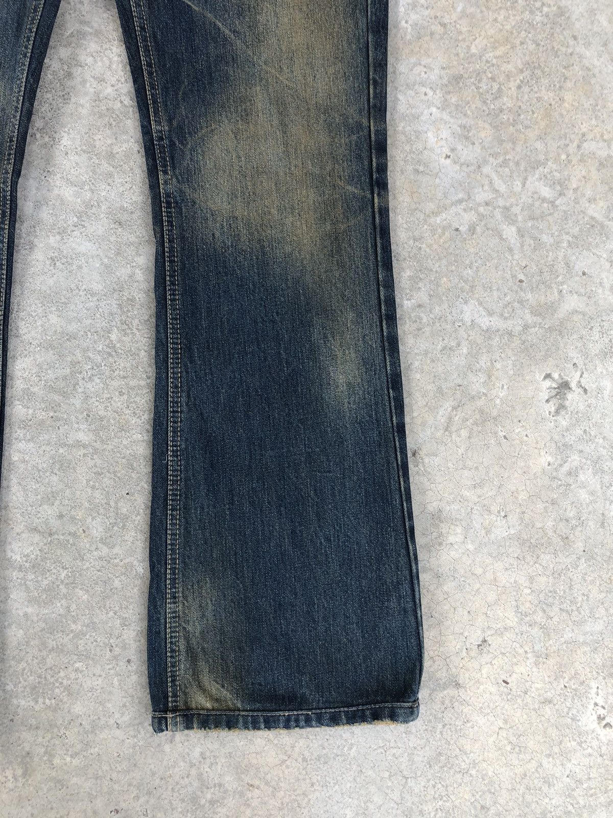 Japanese Brand Japanese Example Flared Jeans Distressed Jeans Mud Wash Size US 32 / EU 48 - 7 Thumbnail
