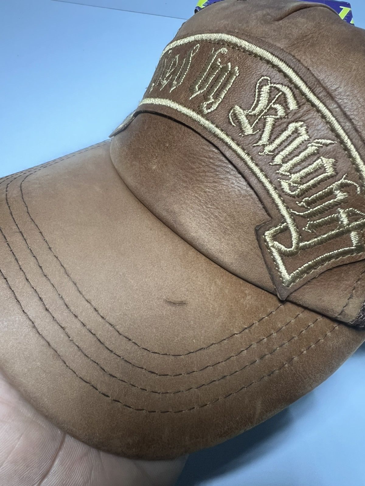 Jaded by Knight Jaded by knight hat leather Size ONE SIZE - 5 Thumbnail
