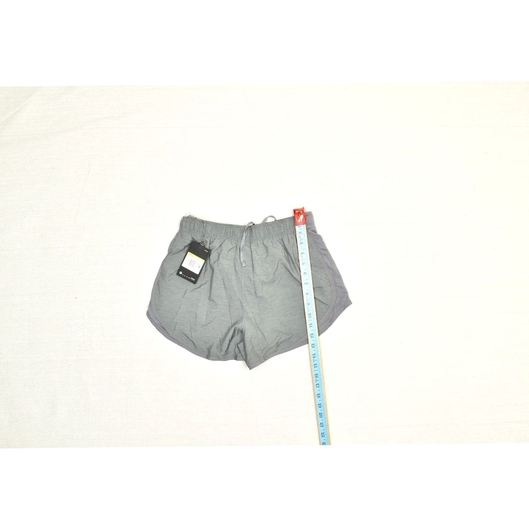 Nike Nike Dri-Fit Athletic Running Shorts Womens S Gray Inseam 3in Swoosh Front Flat Pocket Coin Lined Size 28" / US 6 / IT 42 - 6 Thumbnail