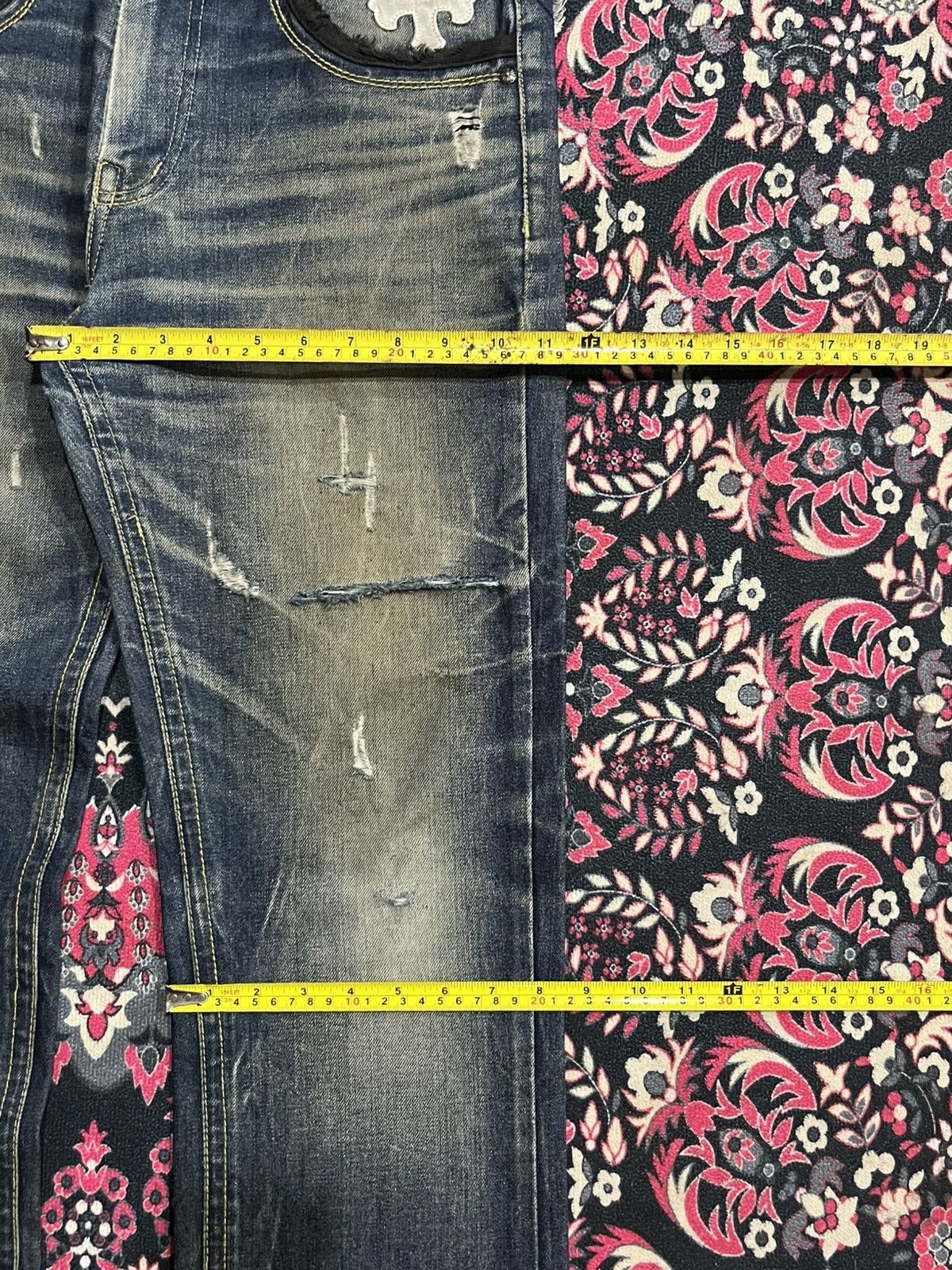 Affliction Japanese Be Ambition White Cross “Ambition” Slogan Jeans Size US 30 / EU 46 - 17 Thumbnail