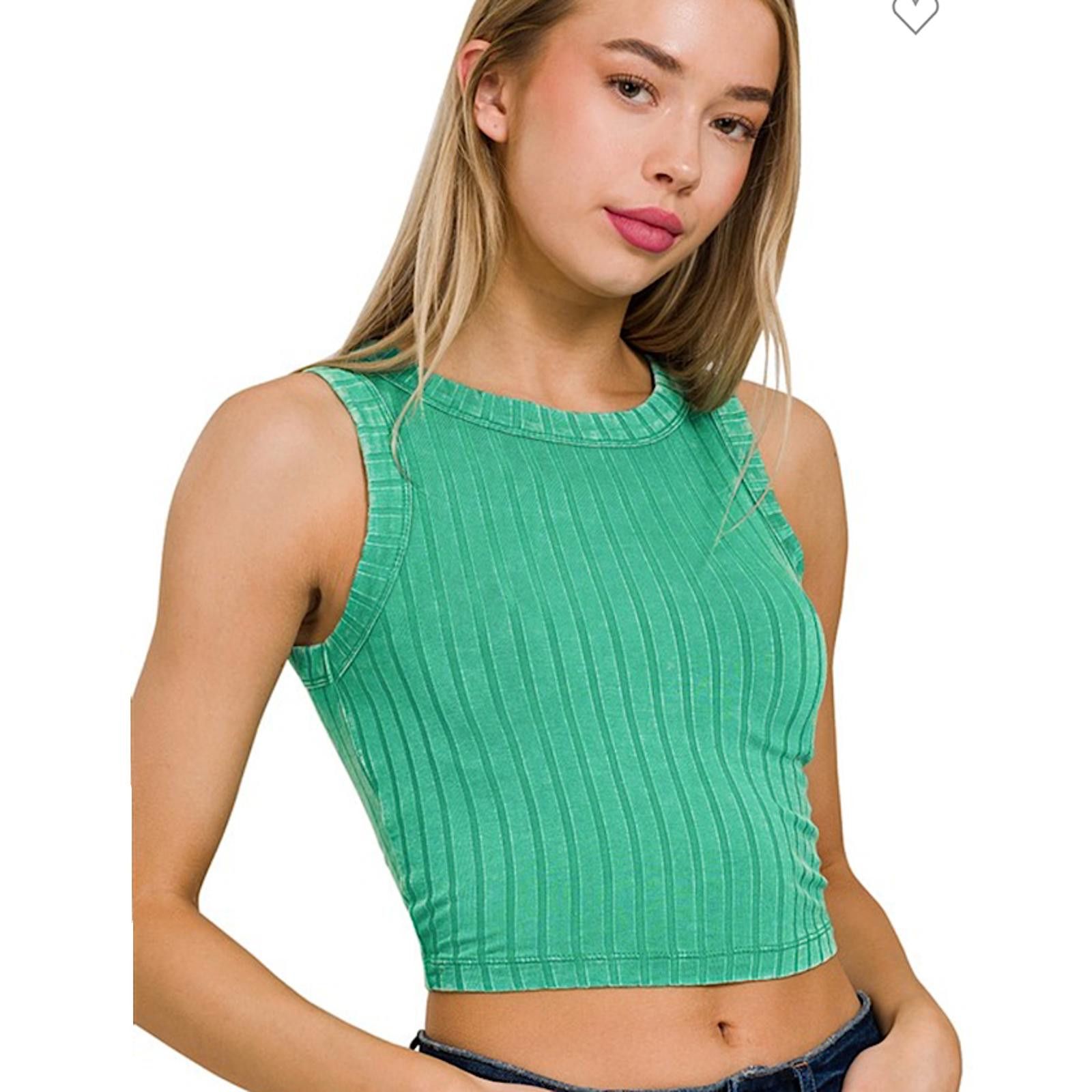 Other Zenana Ribbed Buttery Soft Tank Crop Top Size S / US 4 / IT 40 - 4 Thumbnail