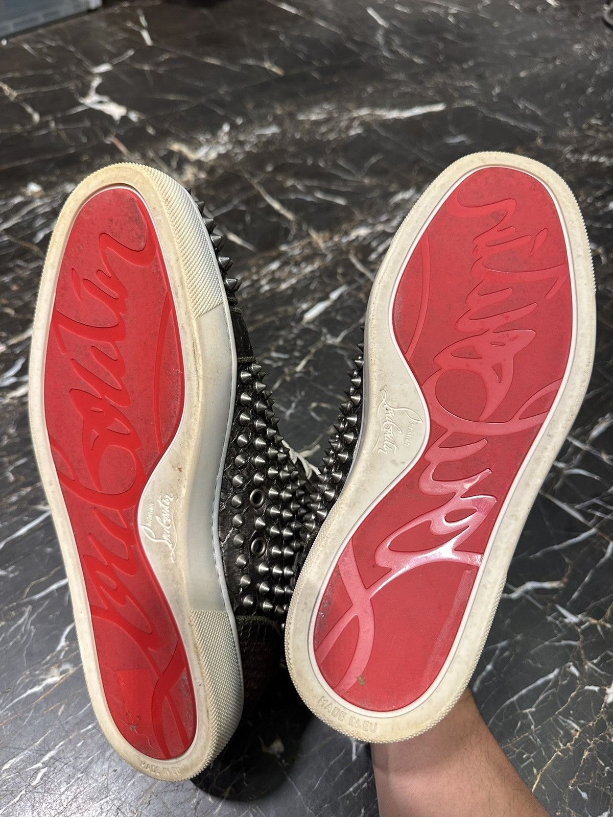 Christian Louboutin Christian Louboutin High top Python sneaker Size US 6.5 / EU 39-40 - 5 Thumbnail
