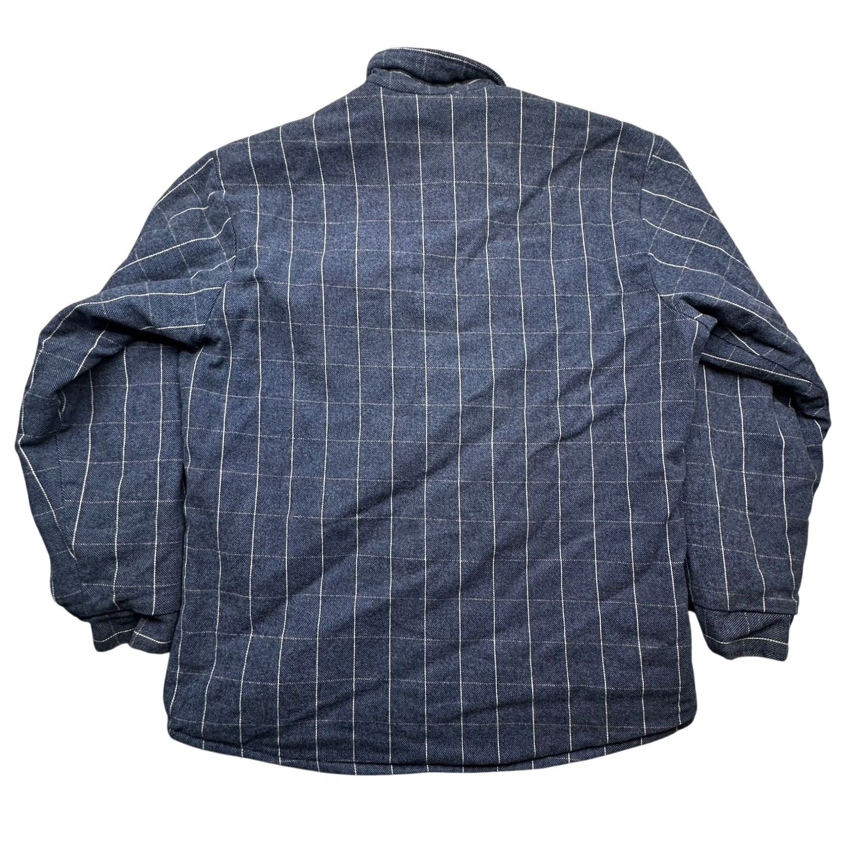 Vintage VINTAGE Codet Flannel Pearl Snap Plaid Quilt Lined Long Sleeve Shirt Men XL Navy Blue Size US XL / EU 56 / 4 - 2 Thumbnail