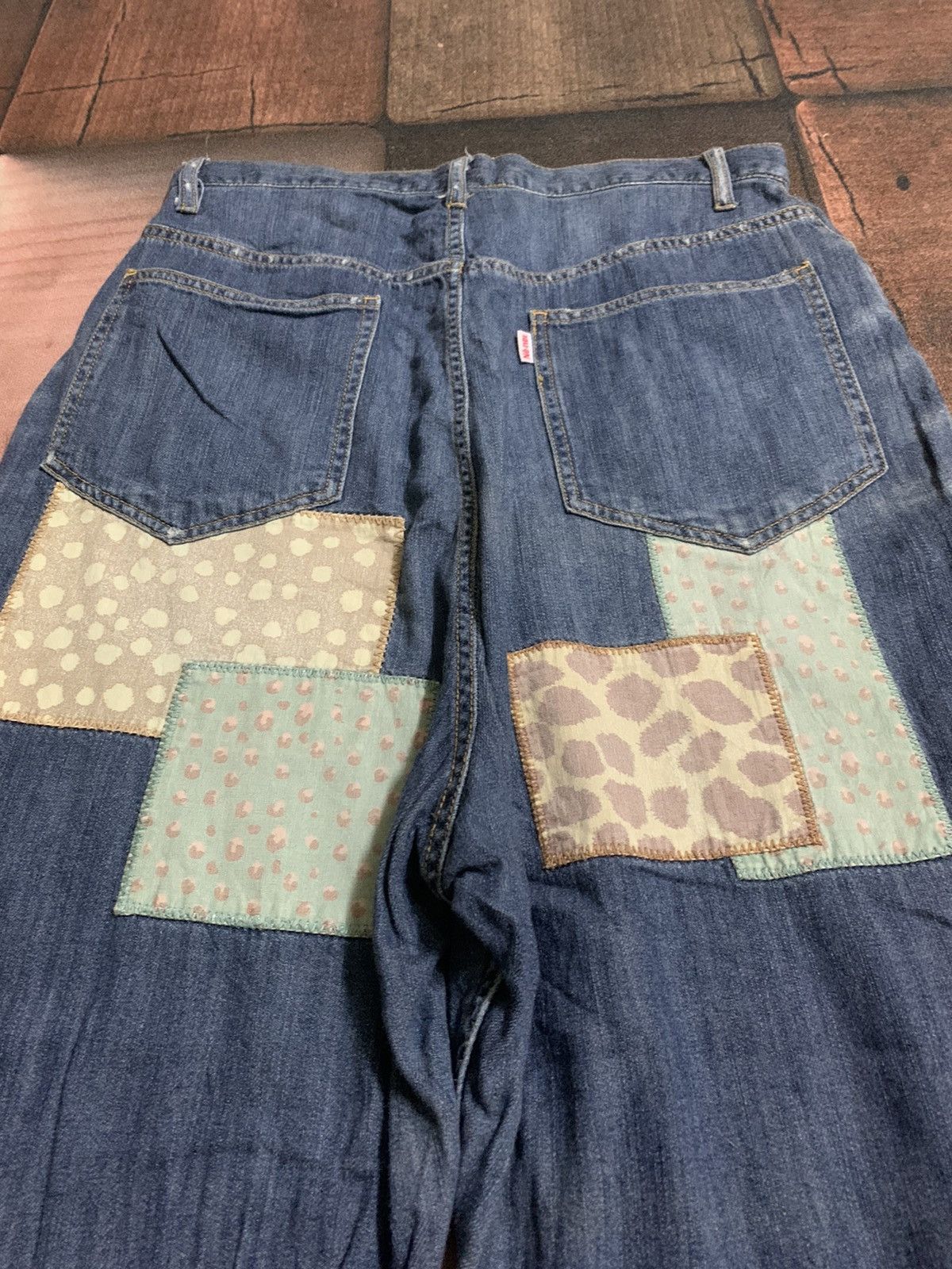 Issey Miyake × Le Grande Bleu (L.G.B.) × Ne-Net rare design ne-Net patchwork double sided Size 30" / US 8 / IT 44 - 9 Thumbnail
