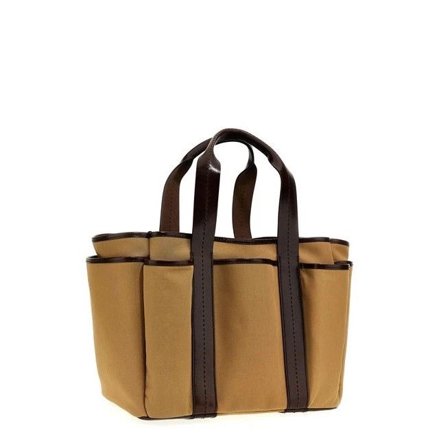 Max Mara MAX MARA Garden Brown Cotton Tote Bag New Size ONE SIZE - 2 Thumbnail