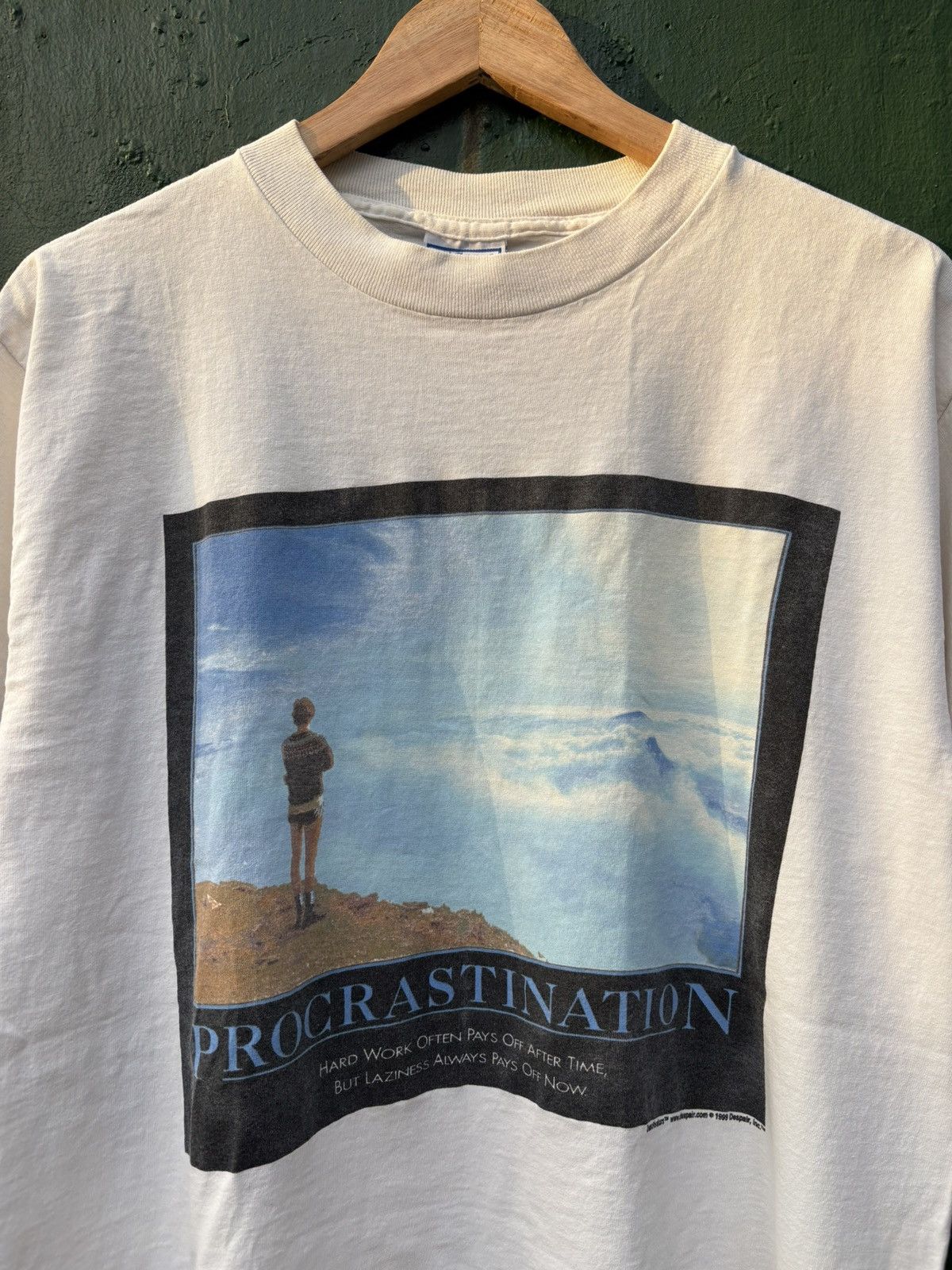 Vintage 90s Vintage Despair Procrastination Shirt Size US L / EU 52-54 / 3 - 4 Thumbnail