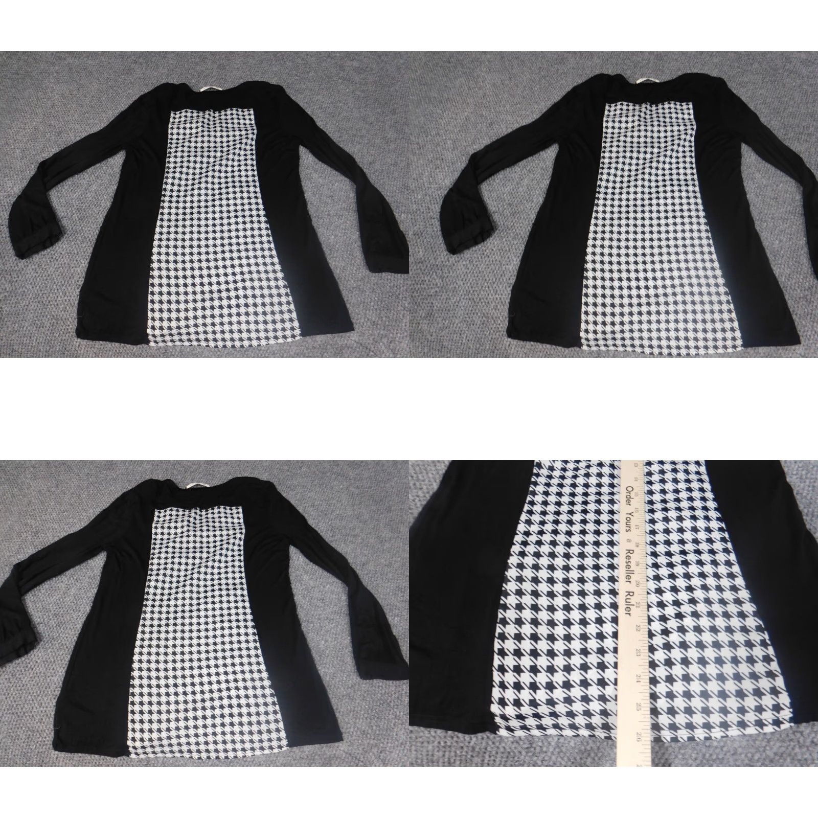Vintage Versona Blouse Shirt Womens Small Black Crew Neck Long Sleeve Pullover Stretch Casual Regular Button Polyester Rayon Cap Sleeves Vintage: No Size S / US 4 / IT 40 - 8 Thumbnail