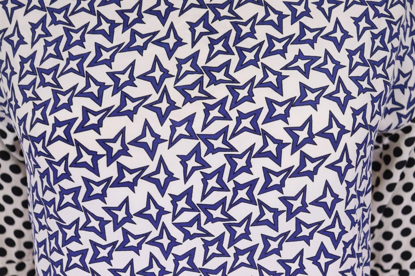 Designer Dorothee Schumacher Printed Dotted Top Shirt Blouse Size 2 Size M / US 6-8 / IT 42-44 - 3 Thumbnail