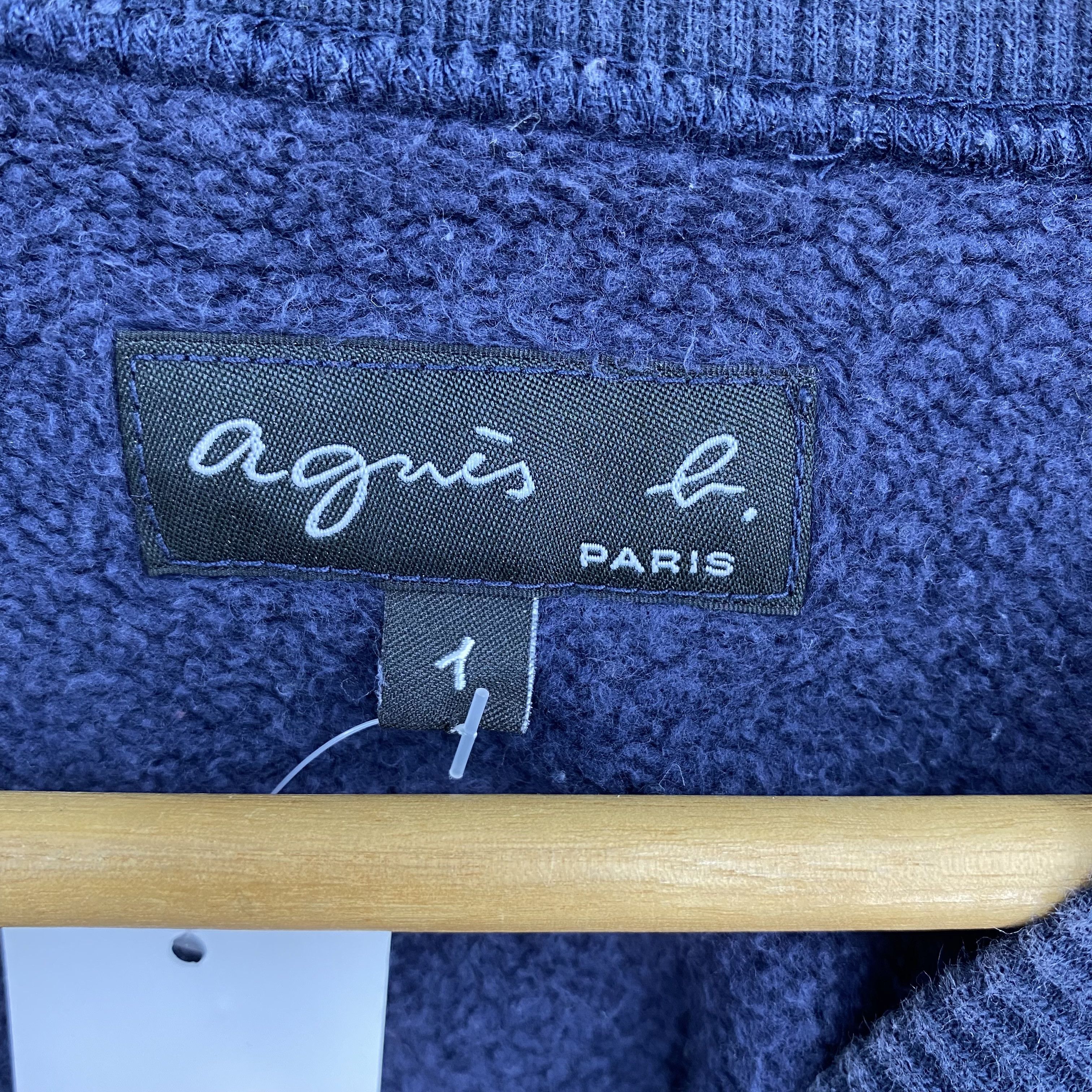 agnes b. Vintage Y2K Agnes B Pullover Sweatshirt V-Stitch Jump Size US S / EU 44-46 / 1 - 7 Thumbnail
