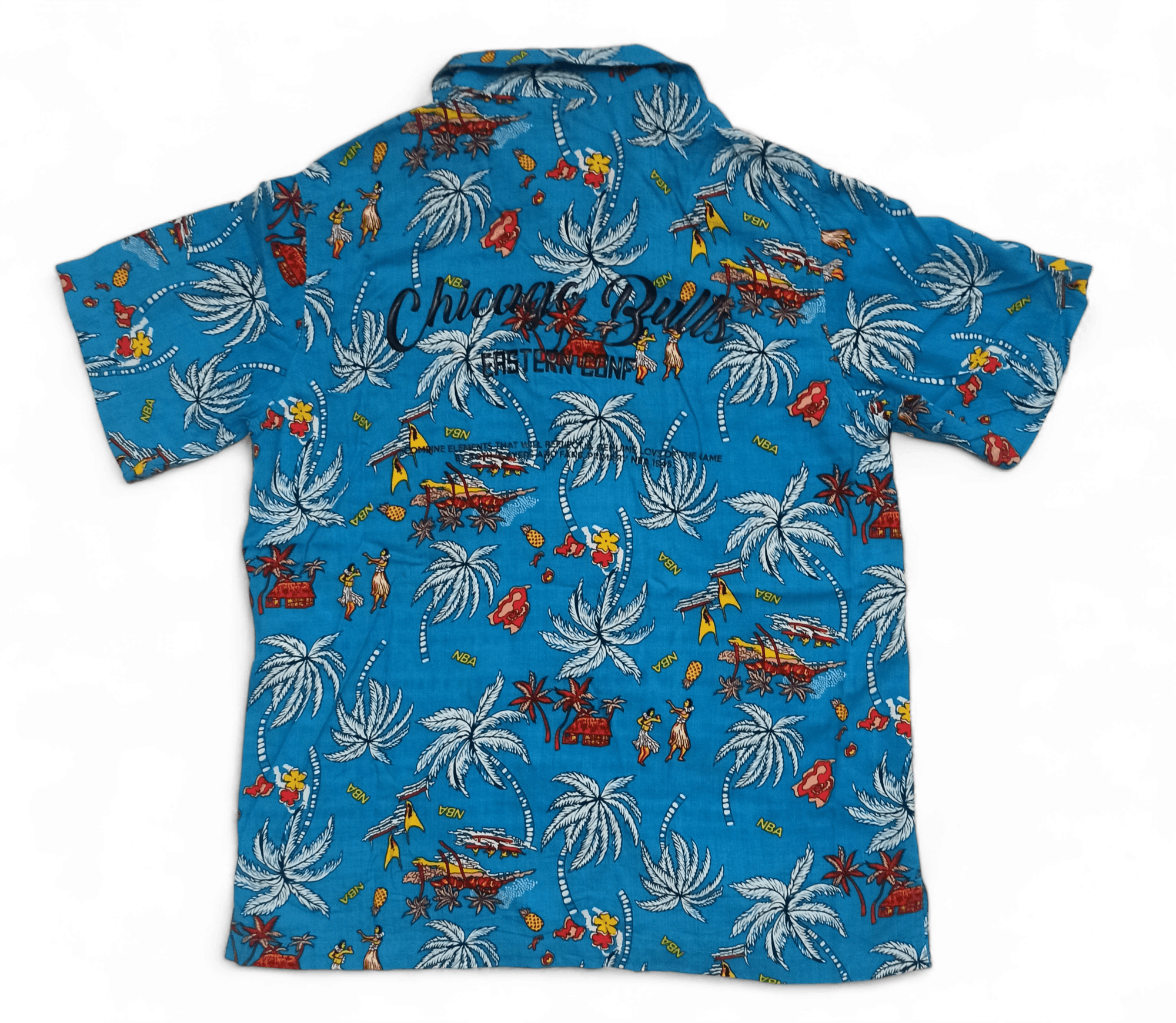 NBA Chicago Bulls NBA Basketball Rayon Hawaiian Aloha Shirt Size US S / EU 44-46 / 1 - 4 Thumbnail