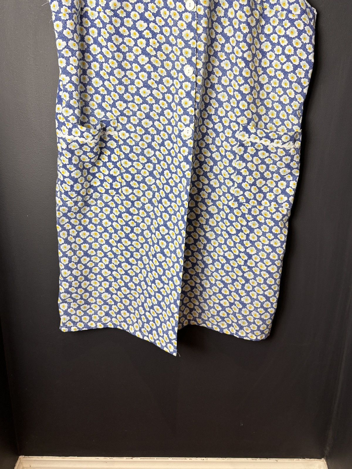 Vintage Vintage Lounge Dress Button Up 70s 80s Night Gown Lace Trim Size S / US 4 / IT 40 - 12 Thumbnail