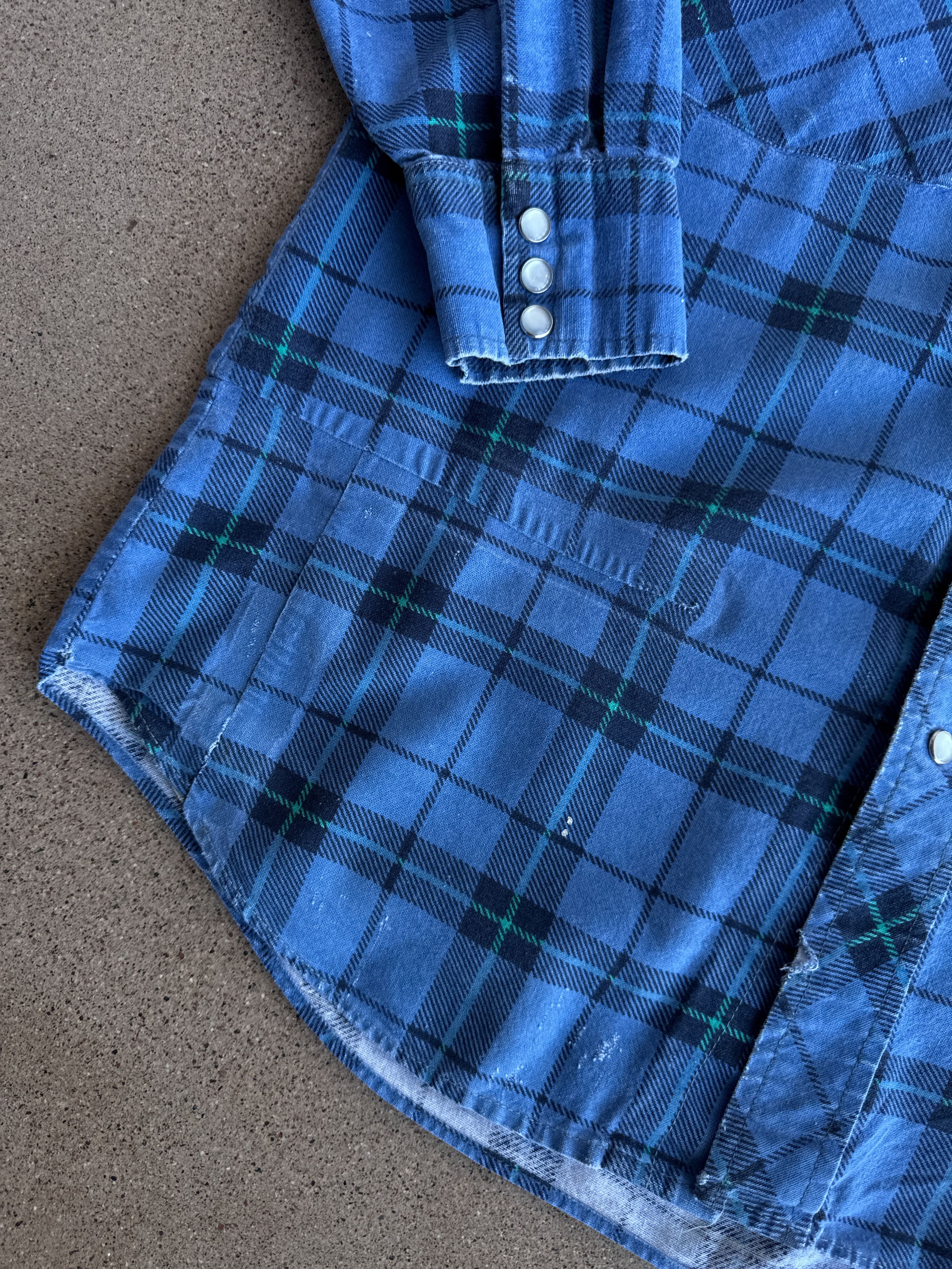 Vintage Vintage 90s Outdoor Exchange Western Plaid Flannel Shirt M Size US M / EU 48-50 / 2 - 2 Thumbnail