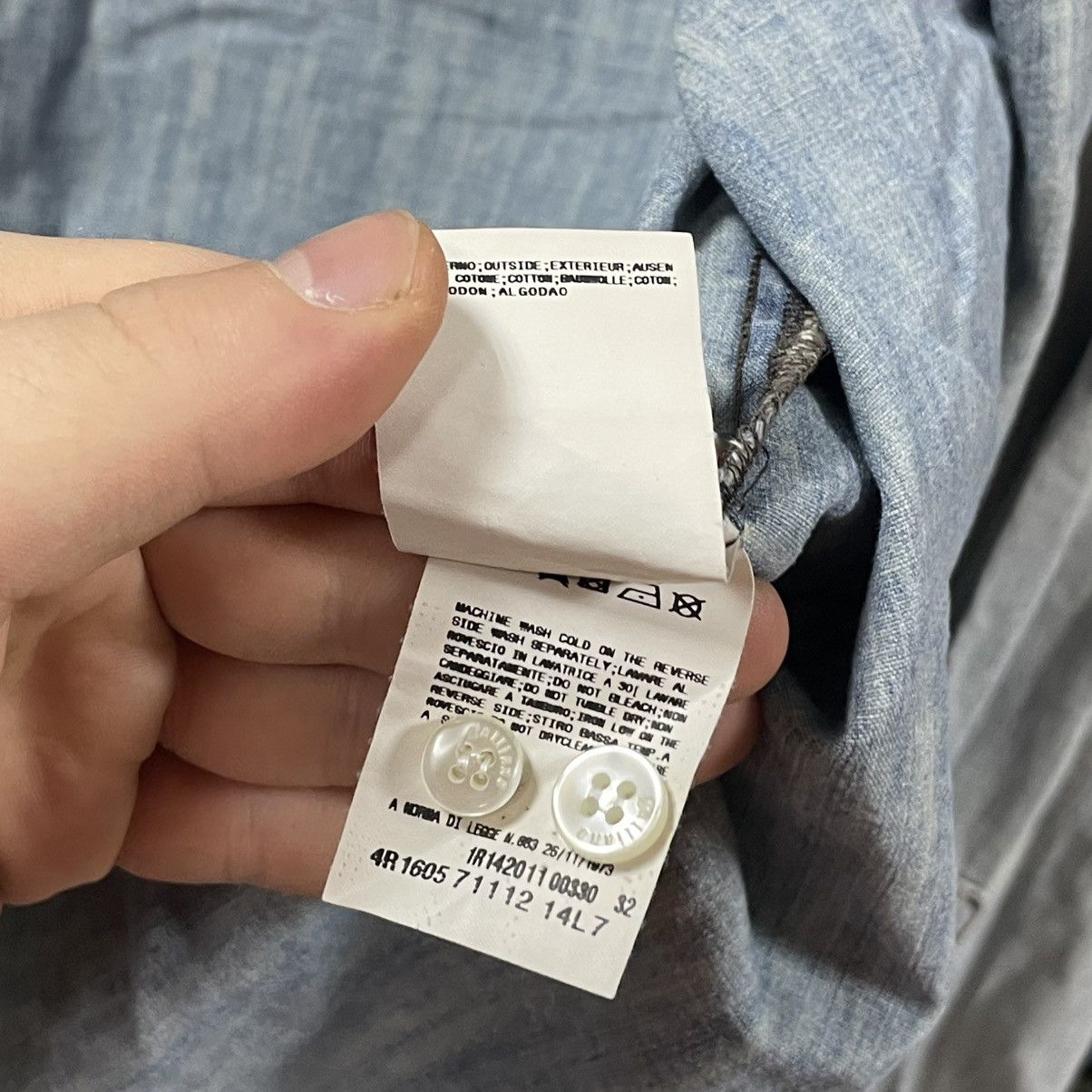 John Galliano Galliano Denim Western Shirt Light Wash Snap Button Italian Size US XL / EU 56 / 4 - 11 Thumbnail