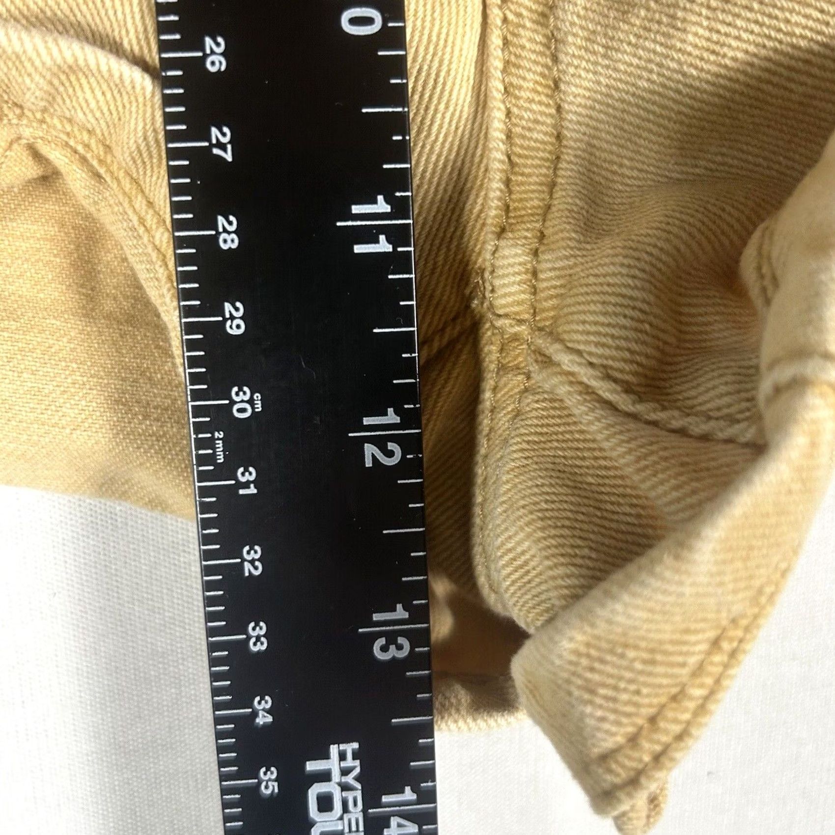 Pacsun PacSun High Rise Womens Denim Shorts Size 27 Yellow Festival Cheeky 2.5" Inseam Size 27" / US 4 / IT 40 - 6 Thumbnail
