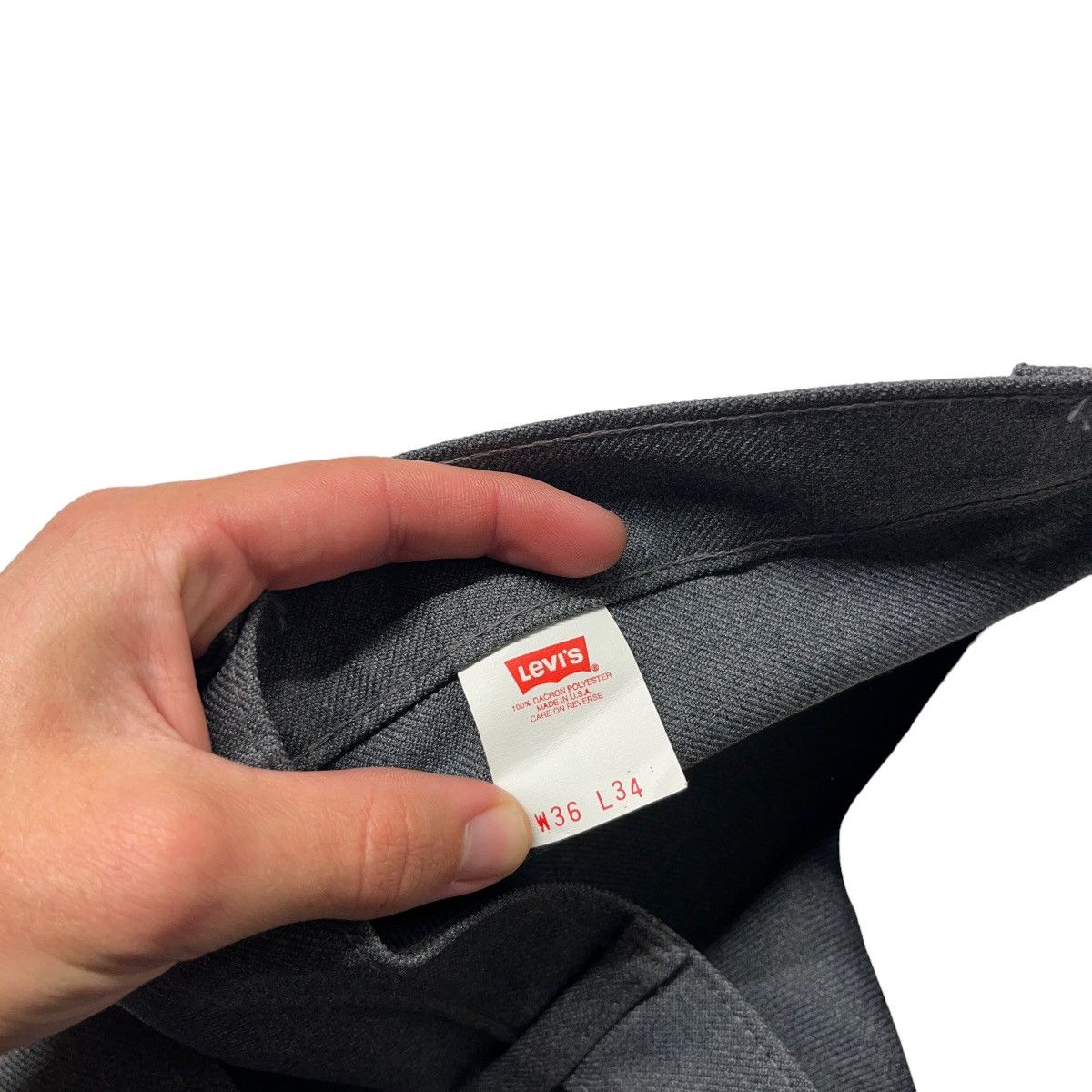 Levi's × Vintage 90s Levis 517 Panatela Light Grey Pants Size US 34 / EU 50 - 2 Thumbnail