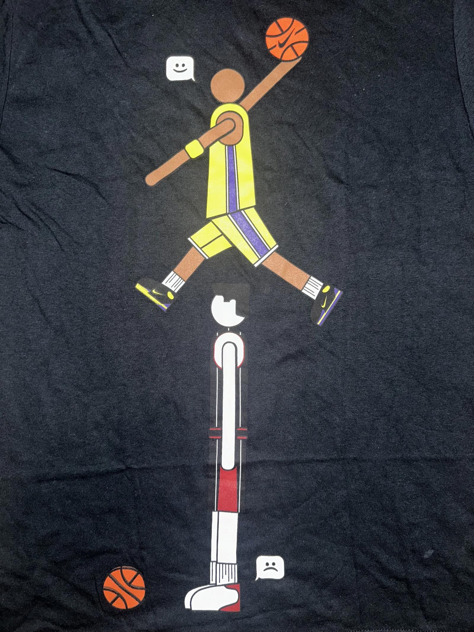 Nike Nike Men Kobe Bryant Over Yao Ming Basktball Shirt 2010 VNTG Size US M / EU 48-50 / 2 - 2 Thumbnail