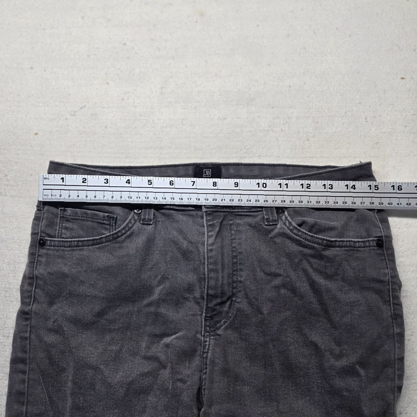 Denime JB Jeans Straight Leg Black Denim Stretch Jeggings Casual Adult Women's 30 Size 30" / US 8 / IT 44 - 4 Thumbnail