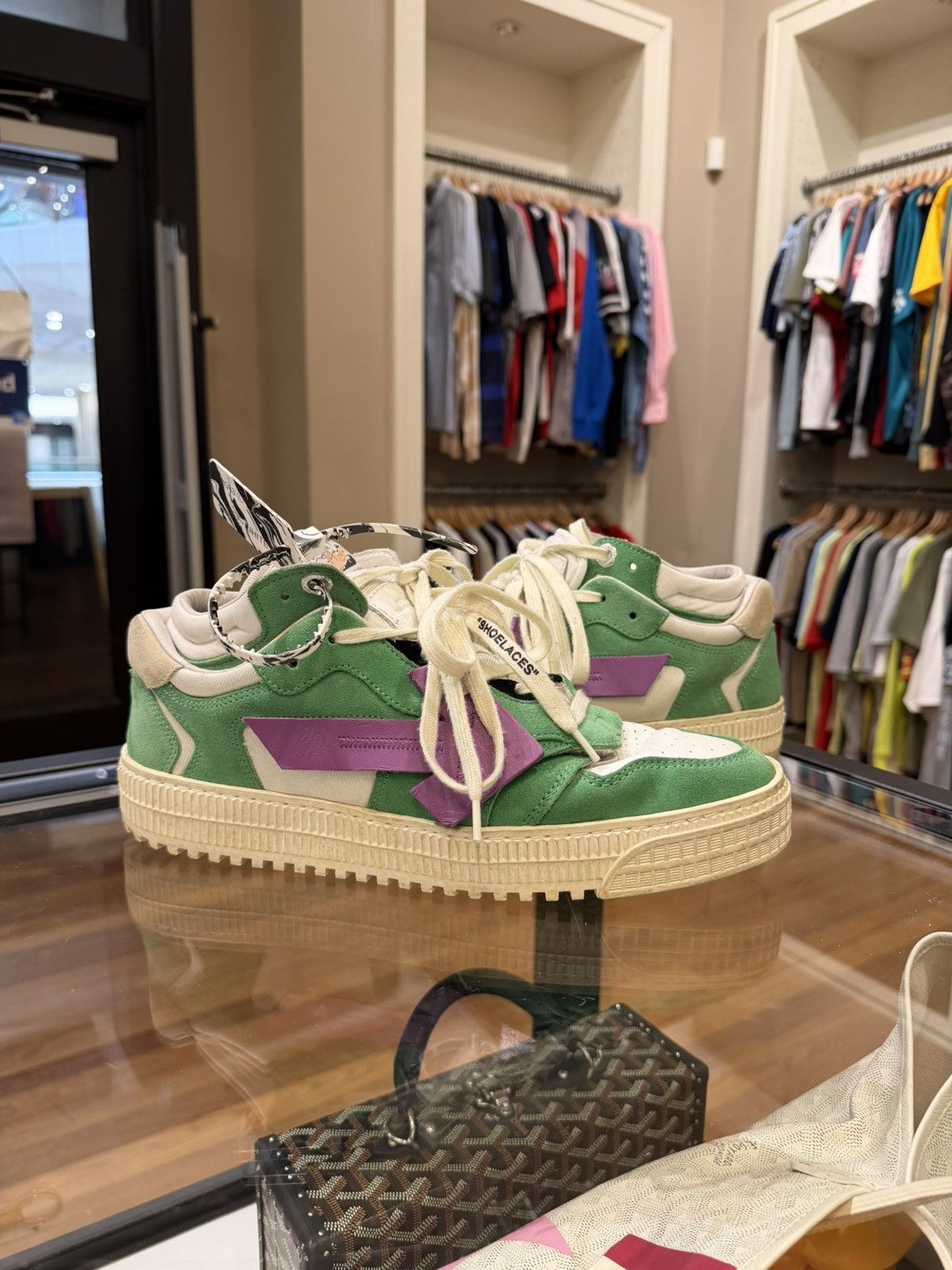Off-White Off-White Court 3.0 Low ‘Green Purple’ Size US 10 / EU 43 - 2 Thumbnail