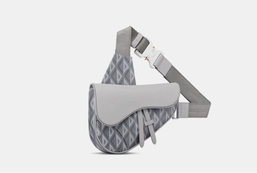 Dior o1w1db10325 1ADPO Size: OS / Saddle Bag in Grey Size ONE SIZE - 2 Thumbnail