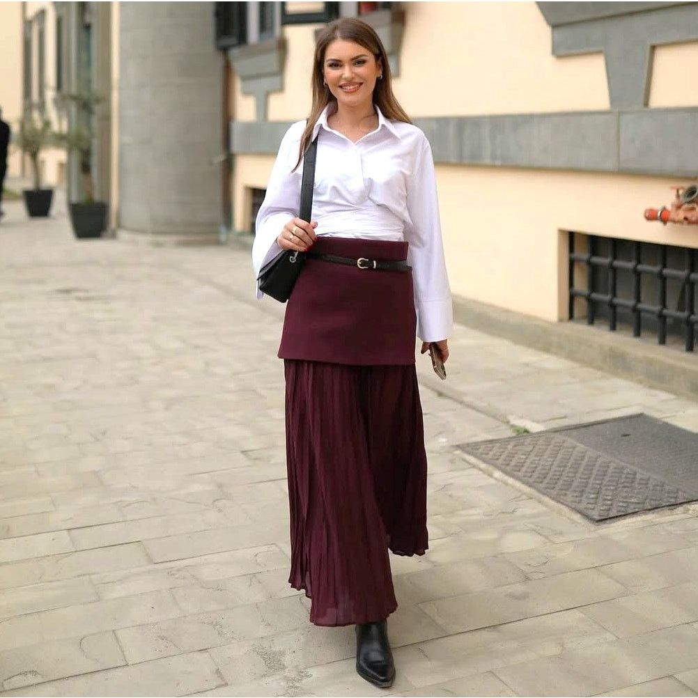 Zara ZARA High-Waisted Pleated Skirt NWT Size 30" / US 8 / IT 44 - 3 Thumbnail