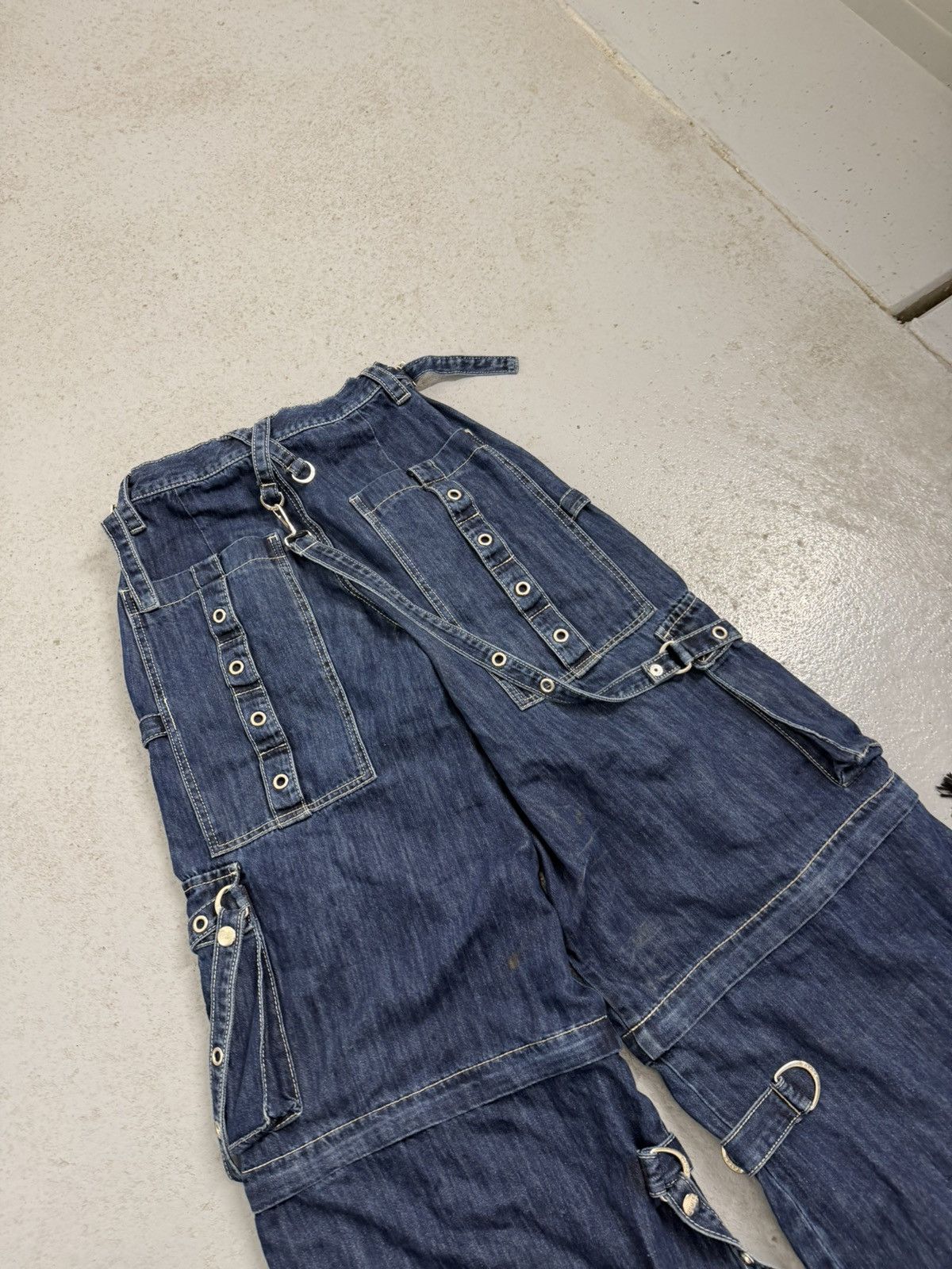 Tripp NYC Tripp Nyc Multi-laces Rivets Wide Transformed Pants Size US 32 / EU 48 - 24 Thumbnail