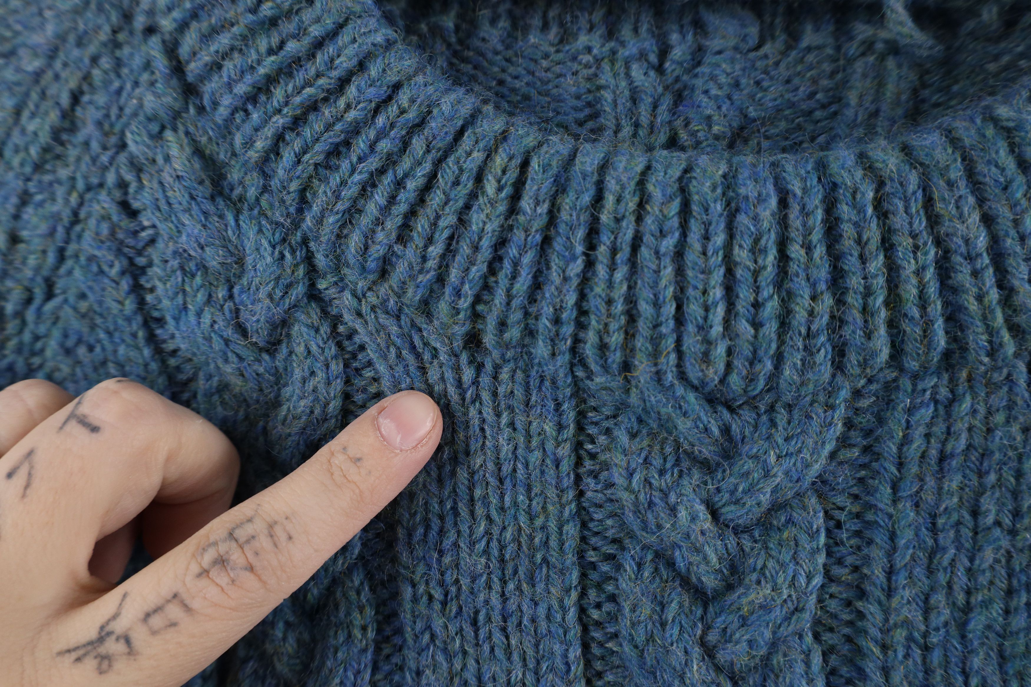 Vintage Vintage 50s 60s Streetwear Wool Blend Cable Knit Sweater Size M / US 6-8 / IT 42-44 - 6 Thumbnail