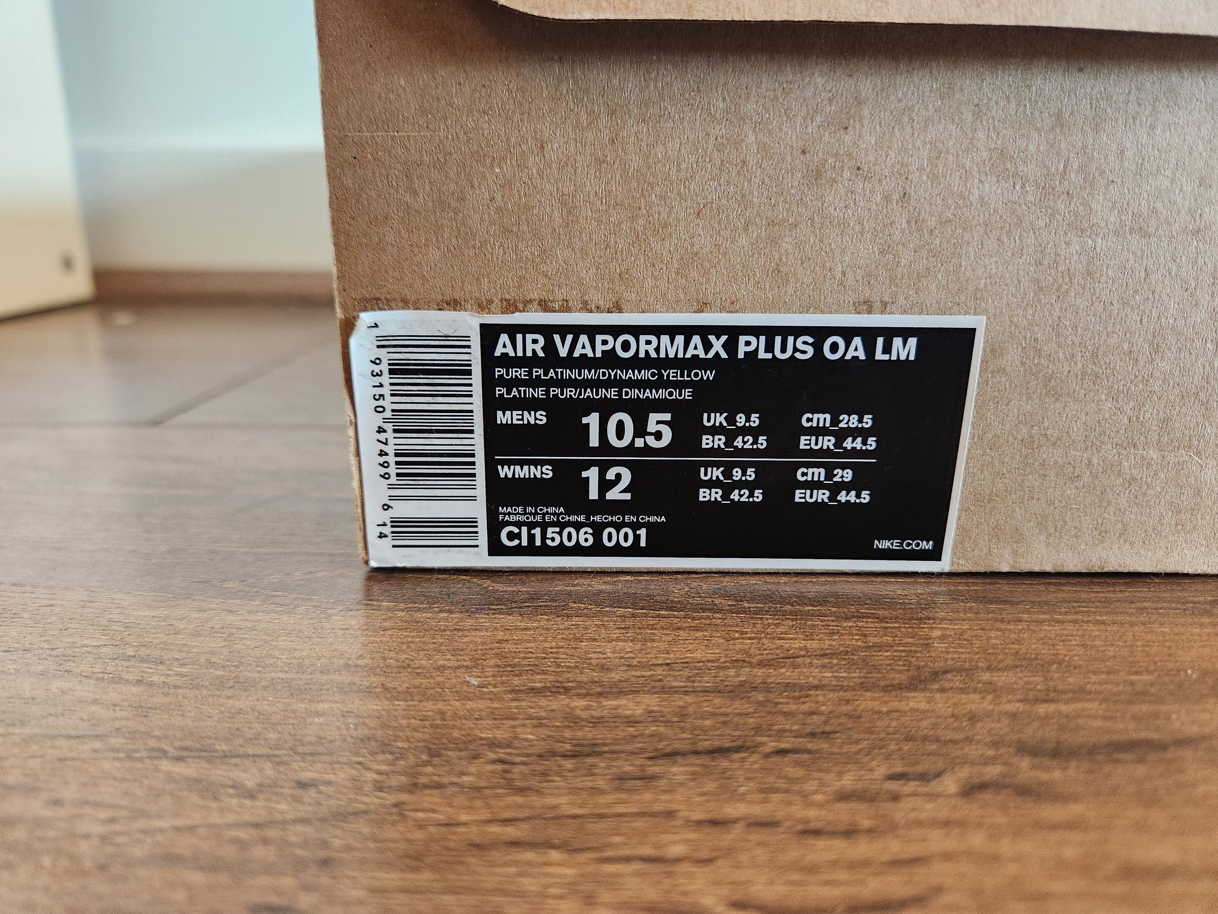 Nike Nike Air VaporMax Plus "Paris Works in Progress" Size US 10.5 / EU 43-44 - 7 Thumbnail