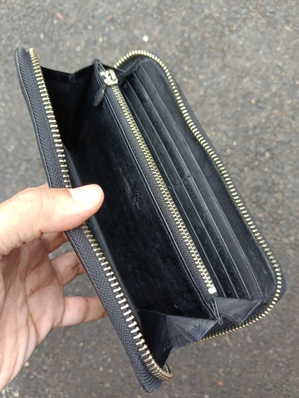 Leather × Y's × Yohji Yamamoto YOHJI YAMAMOTO Y'S LEATHER BLACK LONG WALLET Size ONE SIZE - 4 Thumbnail