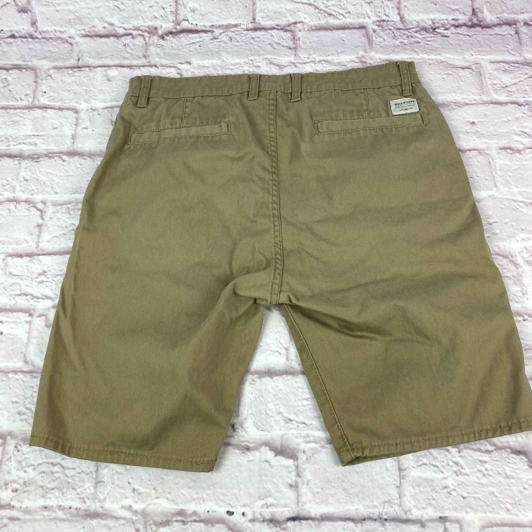 Quiksilver Quiksilver Mens Hybrid Board Shorts Size 30 Khaki Straight Fit Flat Front Size US 30 / EU 46 - 2 Thumbnail