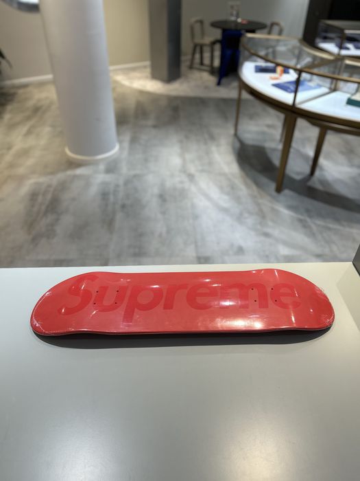 Supreme Supreme Tonal Box Logo Skateboard Deck Red | Grailed