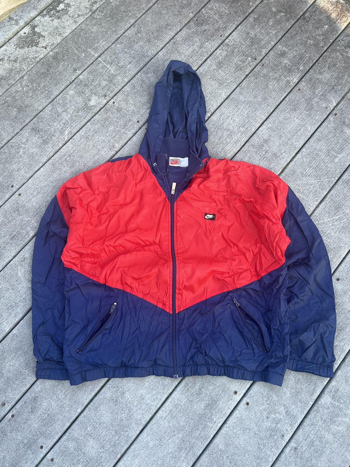 Nike × Vintage Vintage Nike windbreaker Size US M / EU 48-50 / 2 - 1 Thumbnail