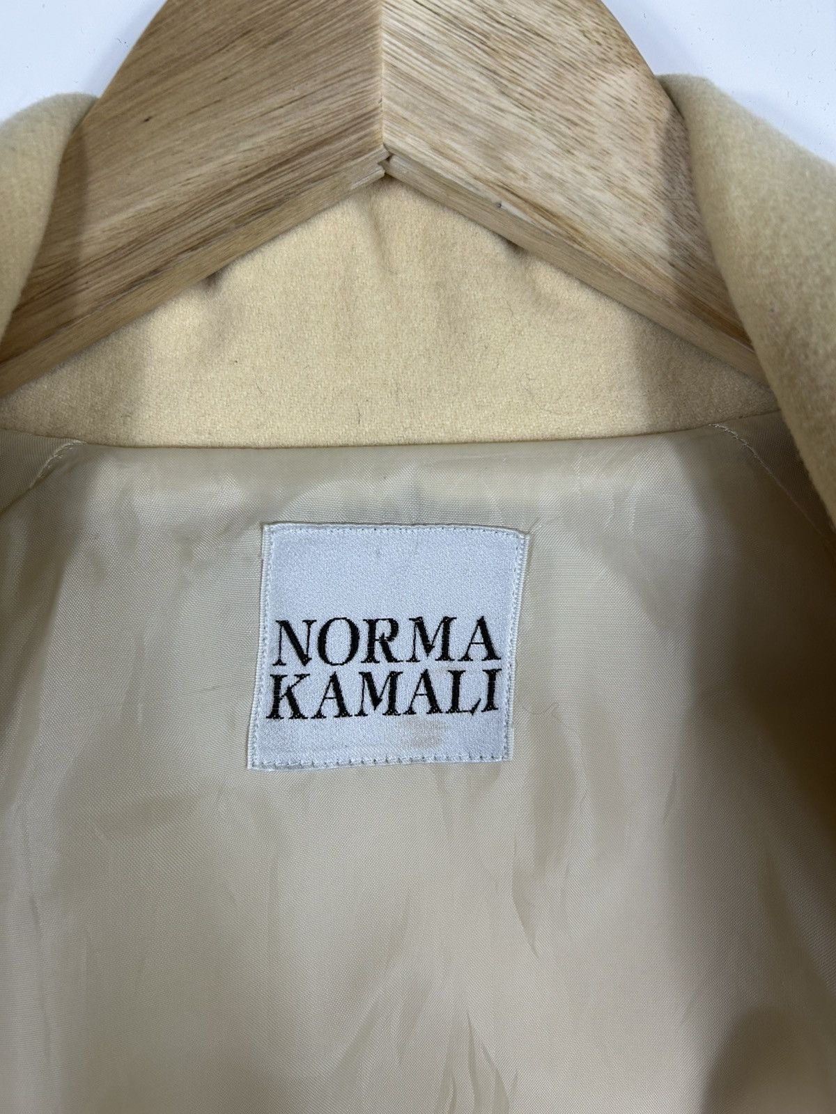 Designer × Norma Kamali × Vintage 🔥Norma Kamali Button Waterfall Collar Coat Jacket Size M / US 6-8 / IT 42-44 - 9 Thumbnail