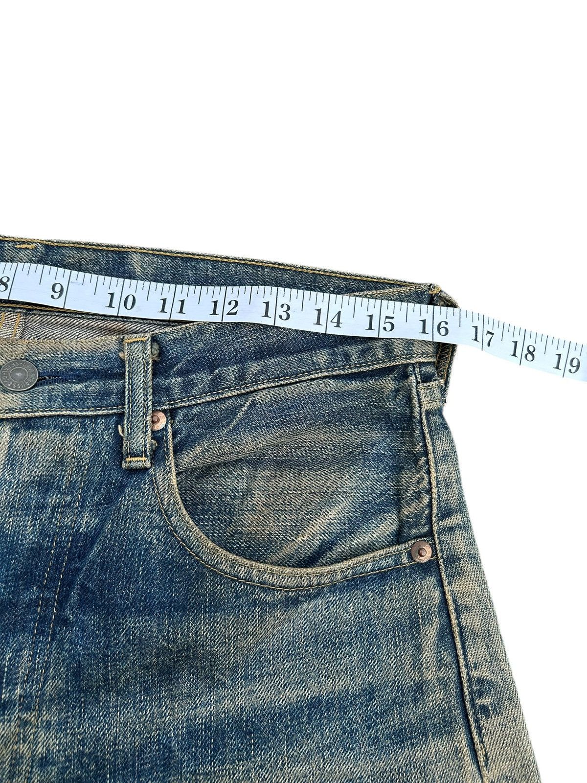 Kapital Vintage Levis Big E Selvedge Rusty Distressed Denim Jeans Size US 32 / EU 48 - 16 Thumbnail