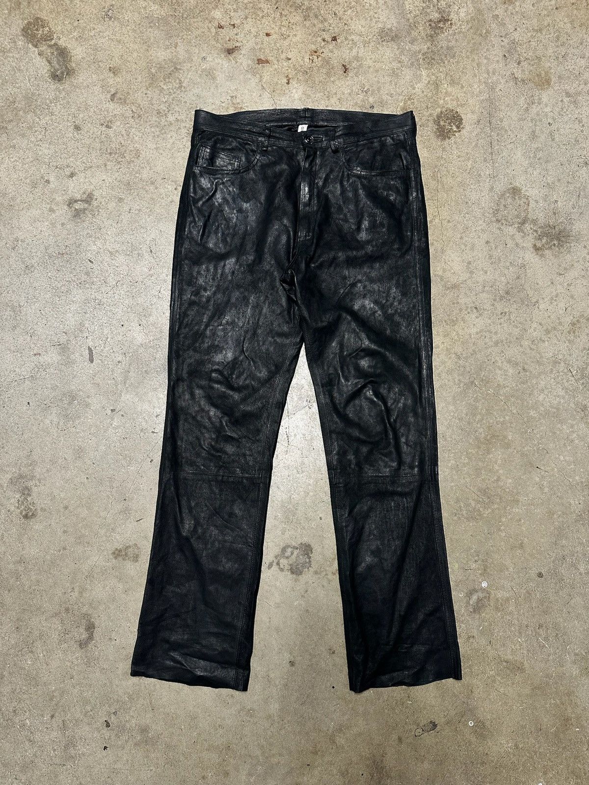 Giorgio Brato Giorgio Brato Leather Pants Size US 32 / EU 48 - 2 Thumbnail