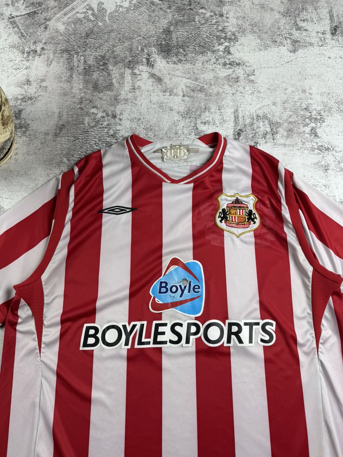 Umbro Sunderland 2009/2010 Home Soccer Umbro Football Jersey Blockcore T Shirt Tee Size US L / EU 52-54 / 3 - 6 Thumbnail