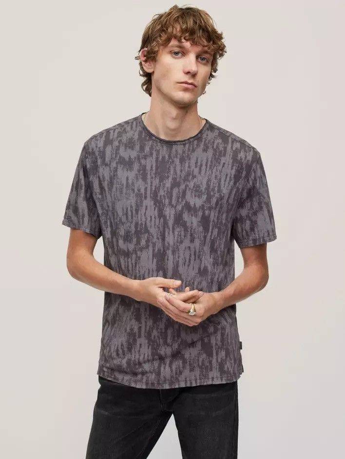 Abstract Tee Grey. Large