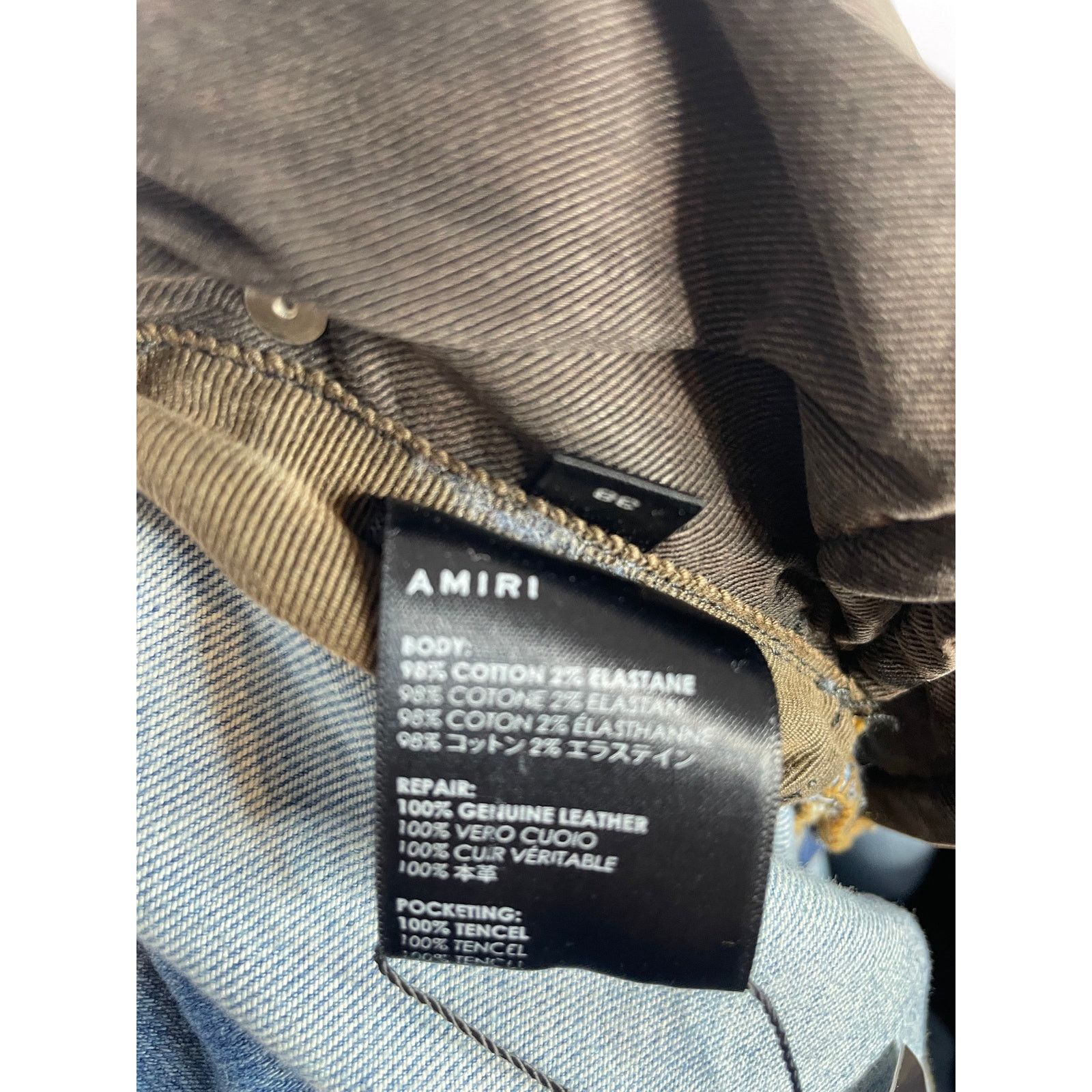 Amiri Amiri Plain Thrasher Light Wash Distressed Used 38 Size US 38 / EU 54 - 5 Thumbnail