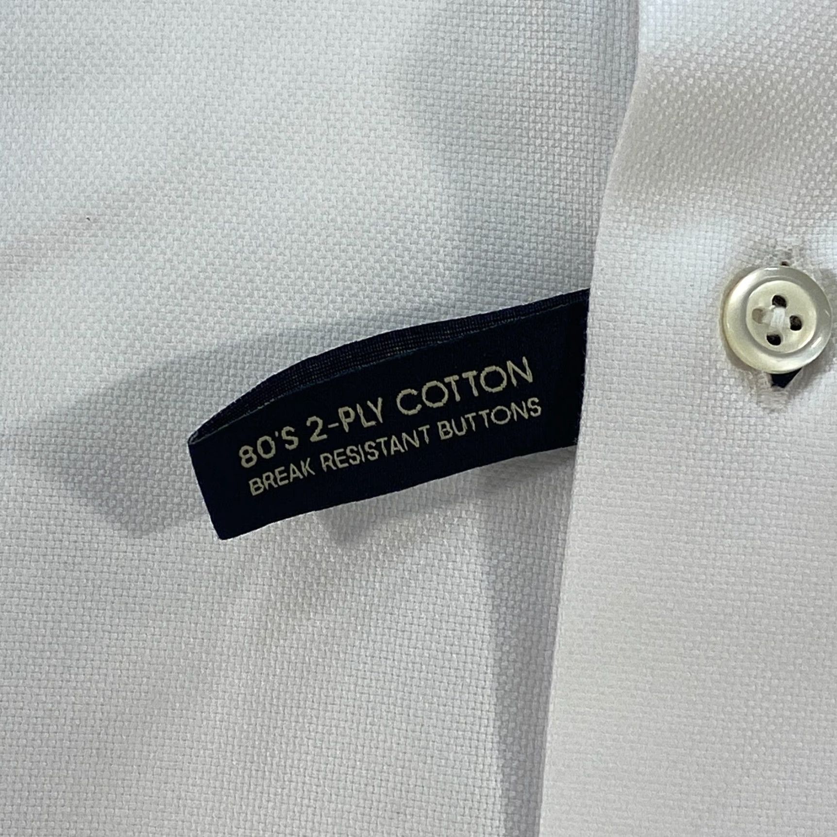 Pronto Uomo Mens XL 17.5 34/35 Non-Iron Dress Shirt Classic Fit White NWT