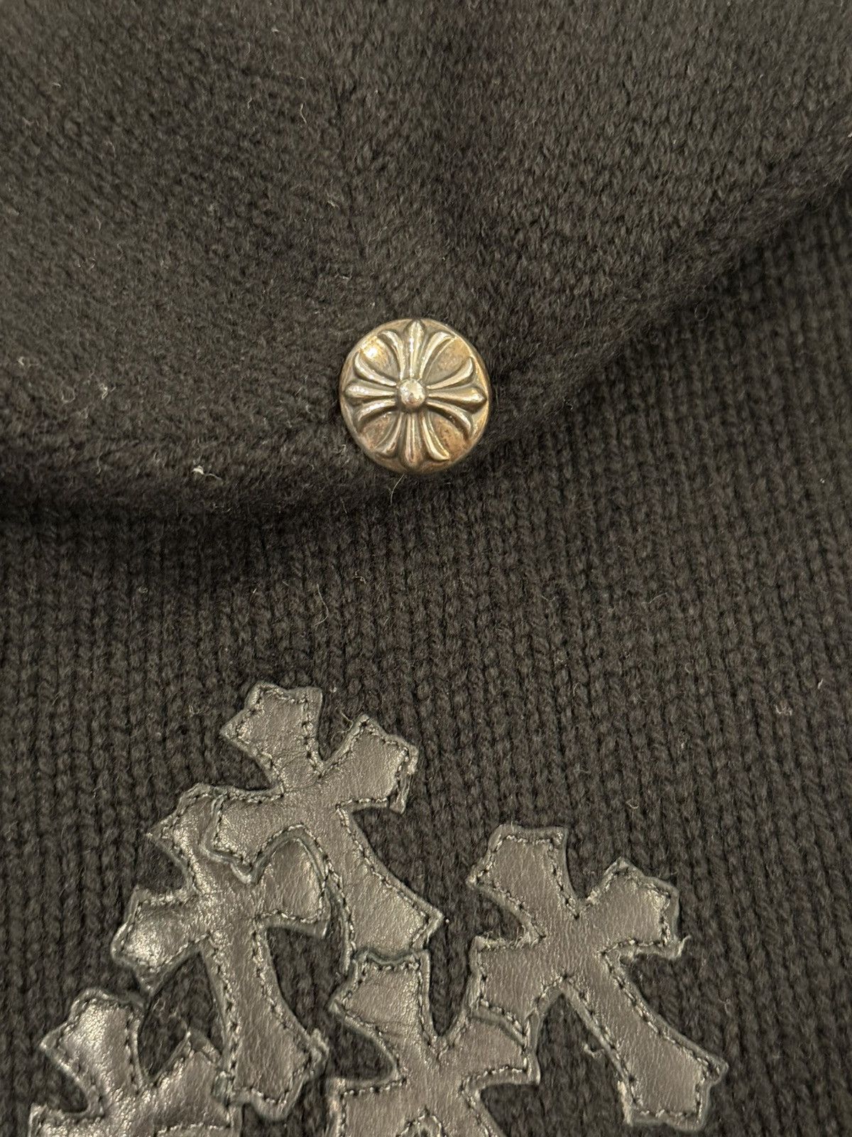 Chrome Hearts Multi Small Cross Cashmere Beanie Size ONE SIZE - 4 Thumbnail