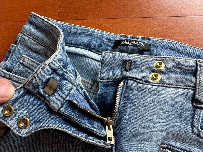 Balmain balmain high-waisted fitted motorcycle jeans-2508 Size US 34 / EU 50 - 7 Thumbnail