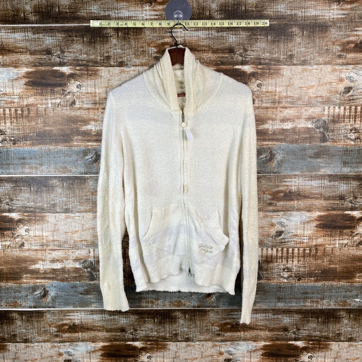 Japanese Brand DL Pique White fur shaggy Knitwear #C1041 Size M / US 6-8 / IT 42-44 - 1 Thumbnail