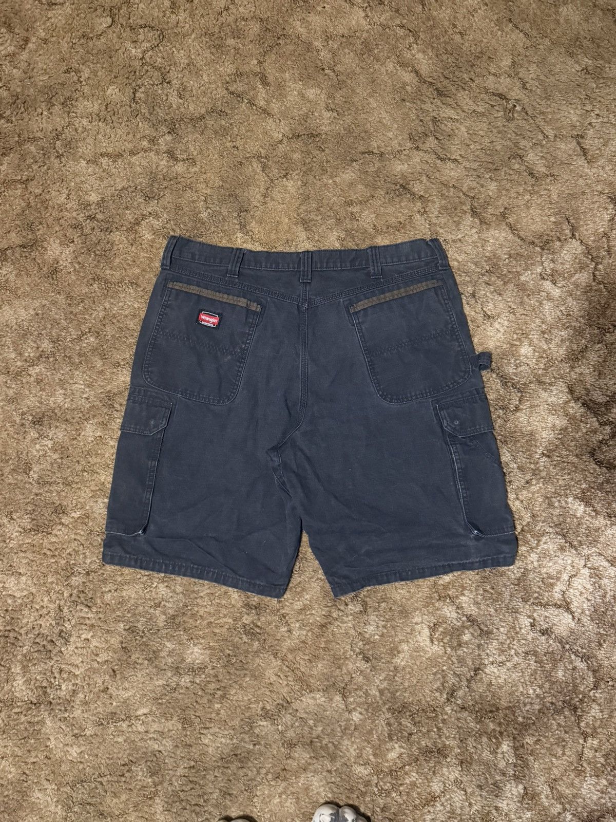 Wrangler Wrangler Workwear Cargo Carpenter Shorts Navy Blue Mens 38 Size US 38 / EU 54 - 1 Thumbnail