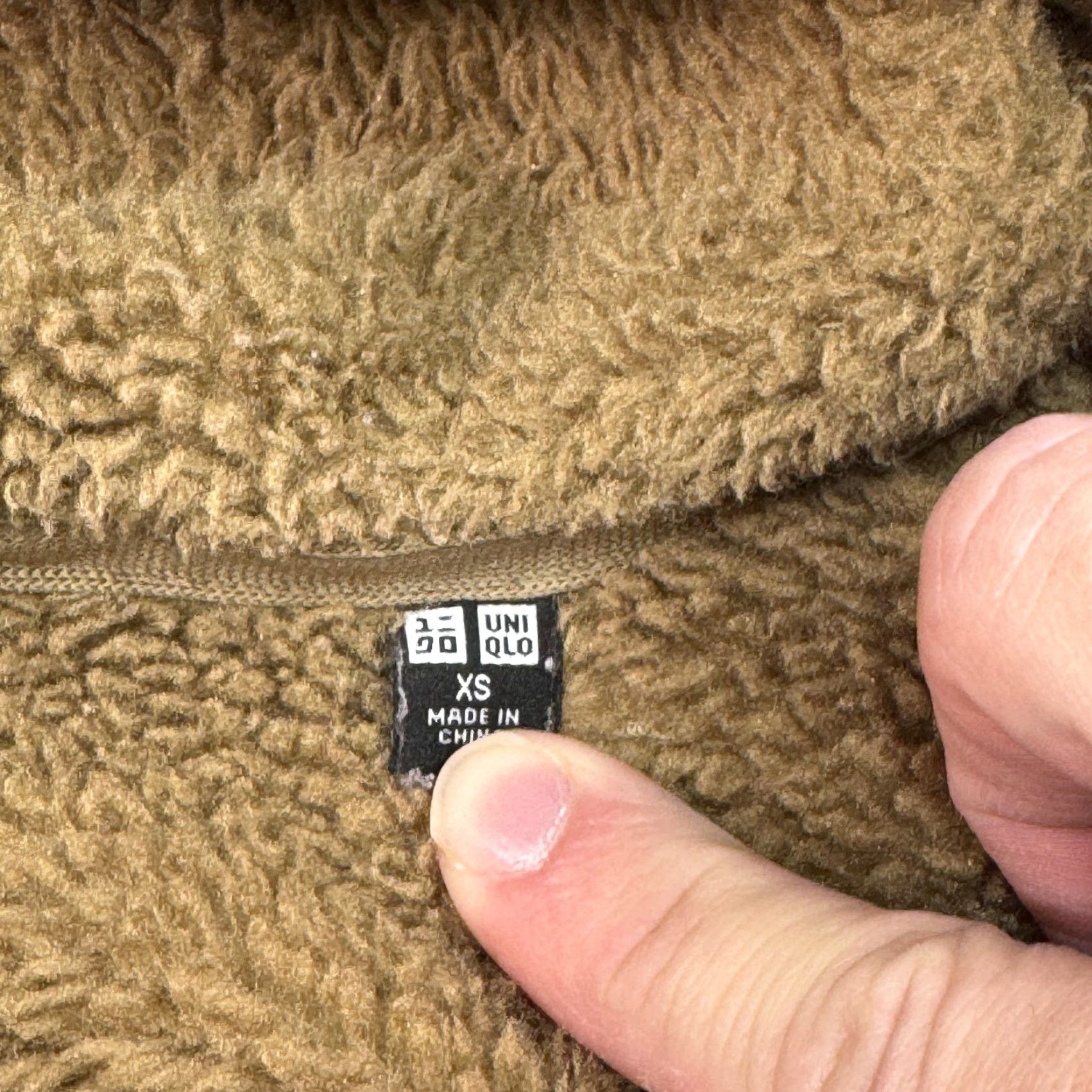 Uniqlo Uniqlo Jacket Mens XS Brown Hooded Full Zip Fleece Lined Sherpa Coat Outdoors Size US XS / EU 42 / 0 - 4 Thumbnail