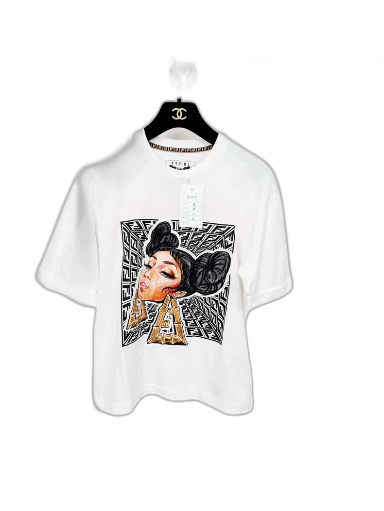 Fendi Fendi Short Sleeve Graphic T-Shirt Size XS Size XS / US 0-2 / IT 36-38 - 1 Thumbnail