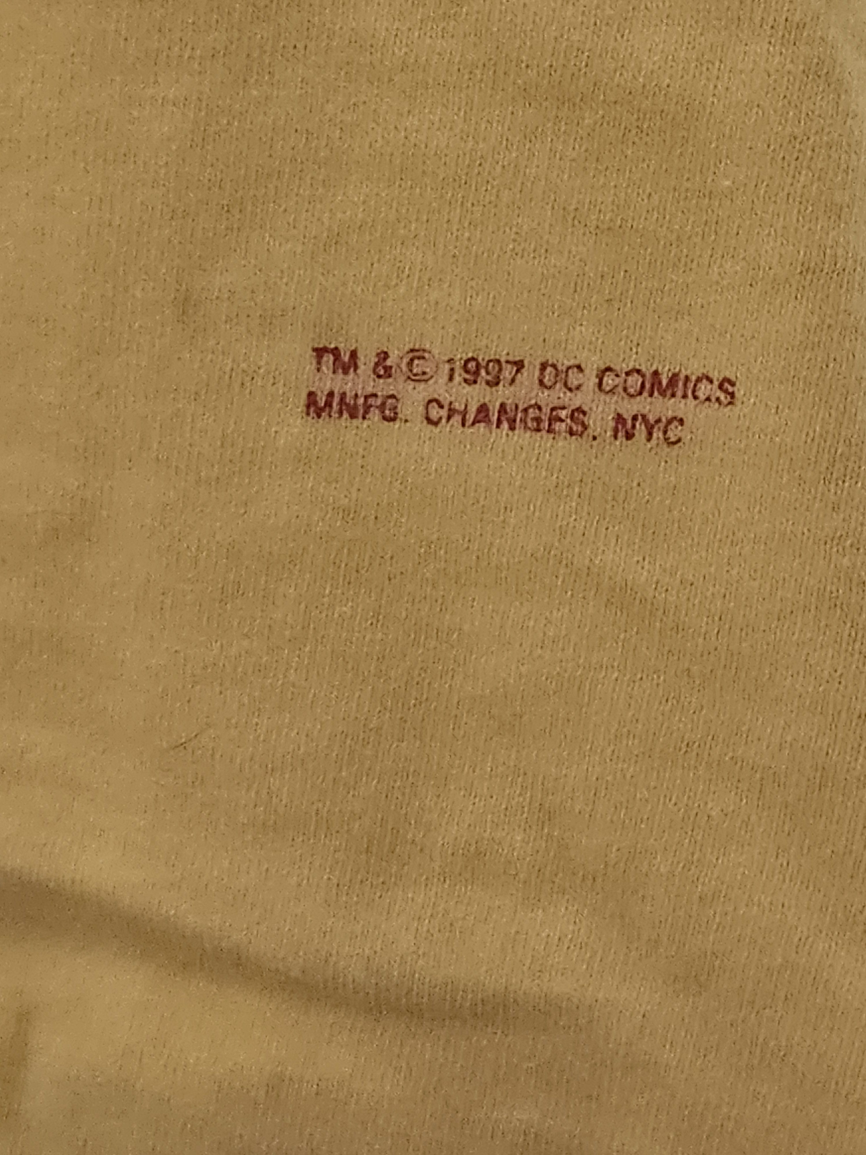 Changes Vintage 1997 Superman PROMO Yellow T-Shirt Size US L / EU 52-54 / 3 - 2 Thumbnail