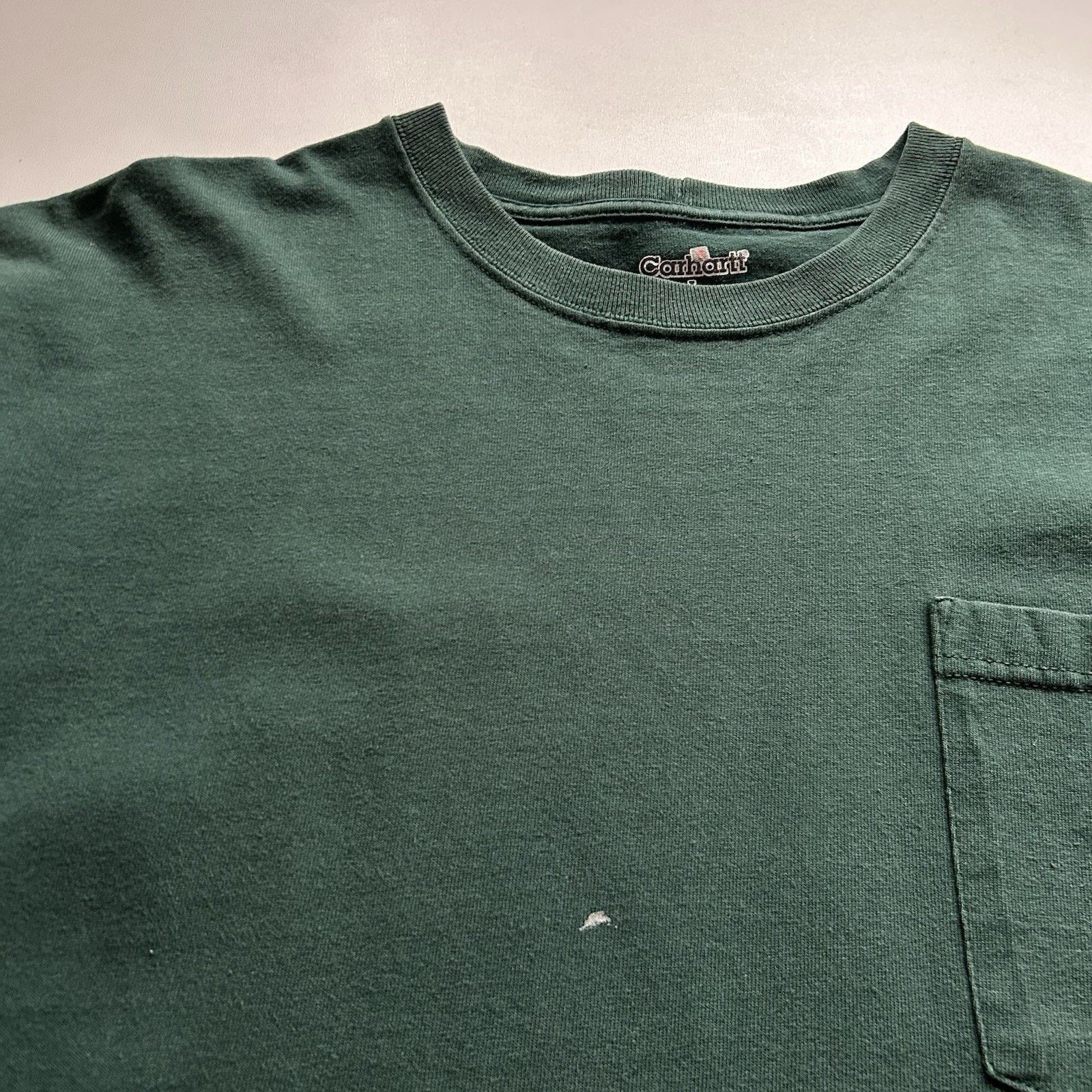 Carhartt Vintage Carhartt Pocket T Shirt Large Green Workwear Cotton Size US L / EU 52-54 / 3 - 3 Thumbnail