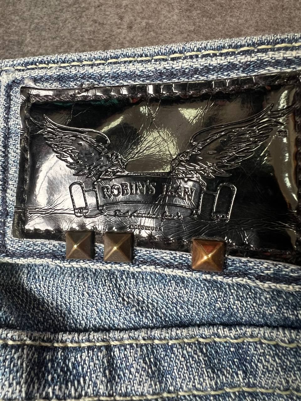 Robins Jeans LGB Style Vintage Robins Jean studded blue denim Size 25" / US 0 / IT 36 - 8 Thumbnail