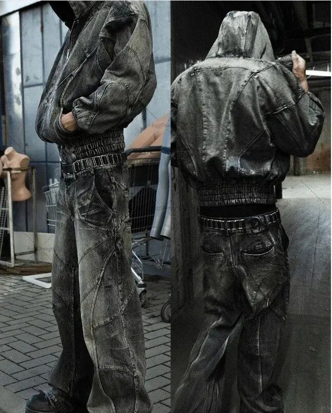 Japanese Brand × Vintage faded y2k hiphop baggy cargo pants Size US 31 - 3 Thumbnail
