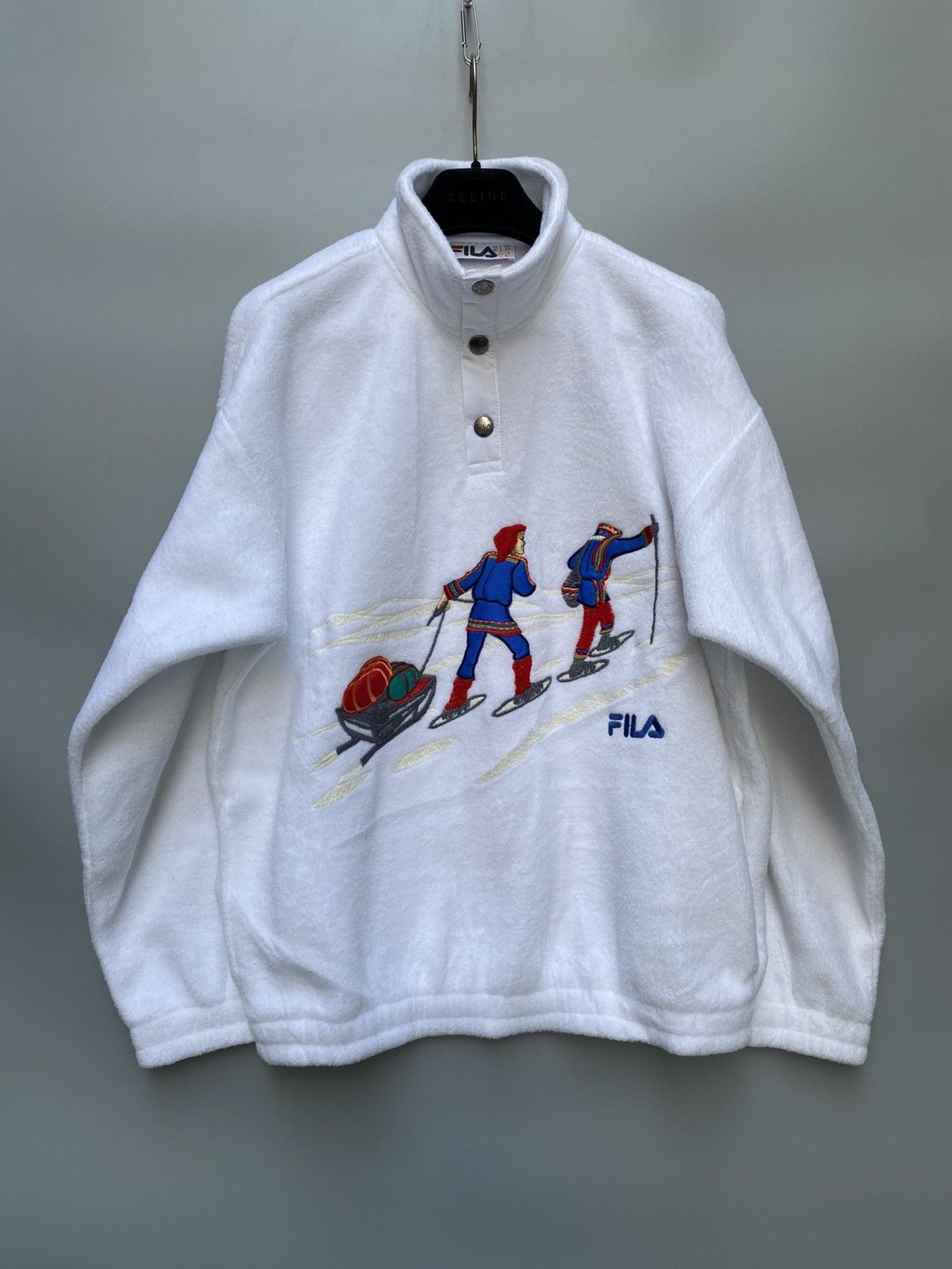 Fila Vintage Fila Rare Ski Embroidered Fleece Sweater Size US M / EU 48-50 / 2 - 1 Thumbnail